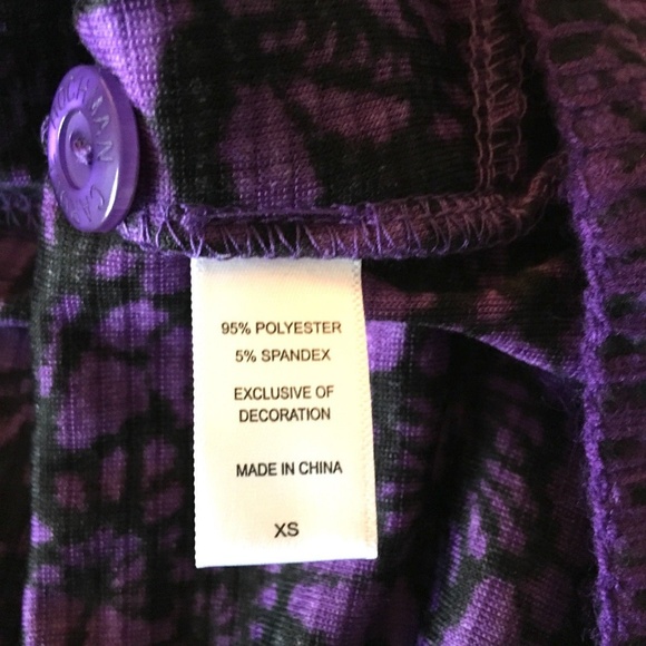 Carole Hochman Waffle Fleece 3-Piece Pajama Sz XS
